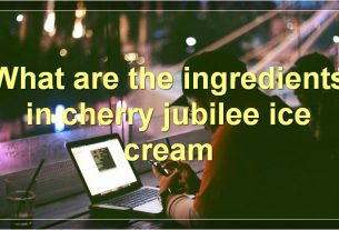 What are the ingredients in cherry jubilee ice cream