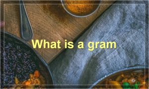 What is a gram