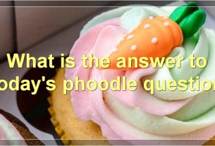 What is the answer to today's phoodle question