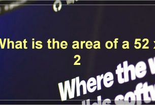What is the area of a 52 x 2