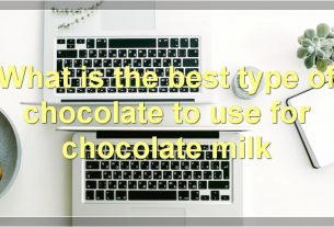 What is the best type of chocolate to use for chocolate milk