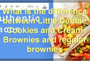 What is the difference between Little Debbie Cookies and Cream Brownies and regular brownies