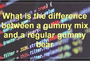 What is the difference between a gummy mix and a regular gummy bear