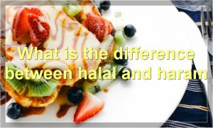 What is the difference between halal and haram