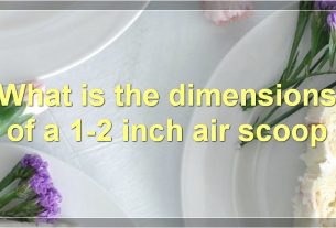 What is the dimensions of a 1-2 inch air scoop