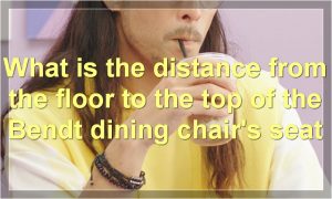 What is the distance from the floor to the top of the Bendt dining chair's seat