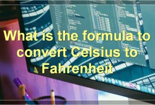 What is the formula to convert Celsius to Fahrenheit