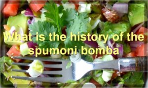 What is the history of the spumoni bomba