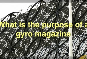 What is the purpose of a gyro magazine