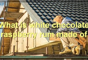 What is white chocolate raspberry rum made of
