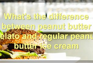 What's the difference between peanut butter gelato and regular peanut butter ice cream