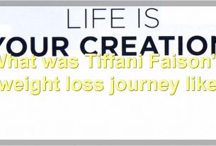 What was Tiffani Faison's weight loss journey like
