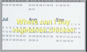 Where can I buy vegetarian chicken