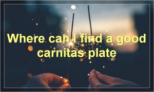 Where can I find a good carnitas plate