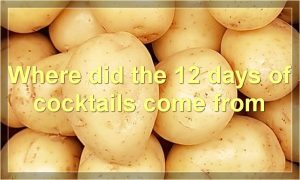 Where did the 12 days of cocktails come from