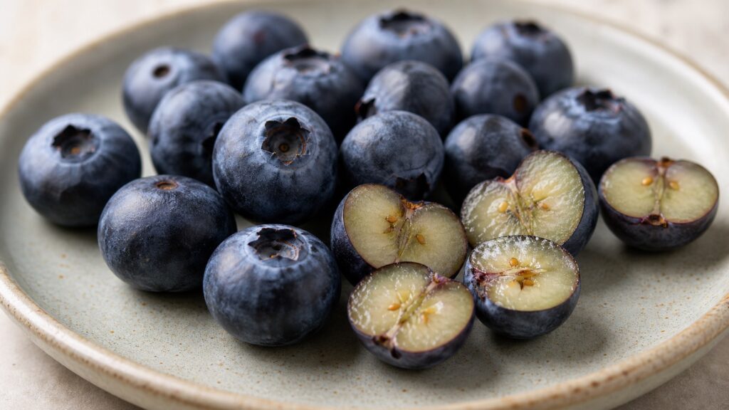 Blueberry Inide Inside of Blueberries: Flesh Color, Seeds, and Ripeness